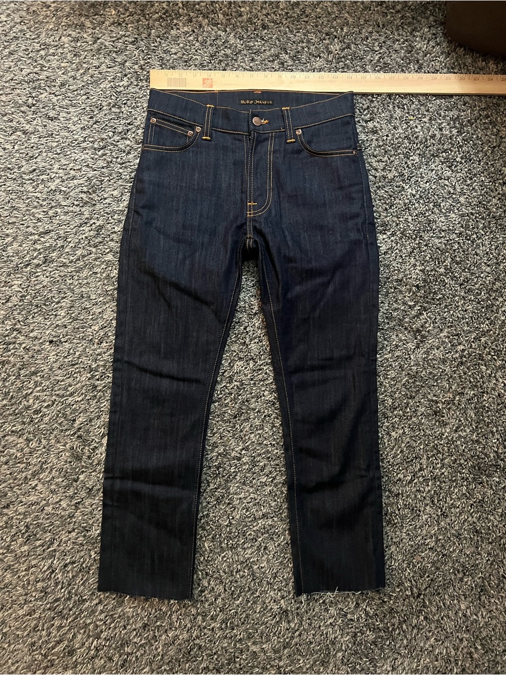 Nudie Jeans Dark Indigo Cropped Slim Straight Women's Jeans